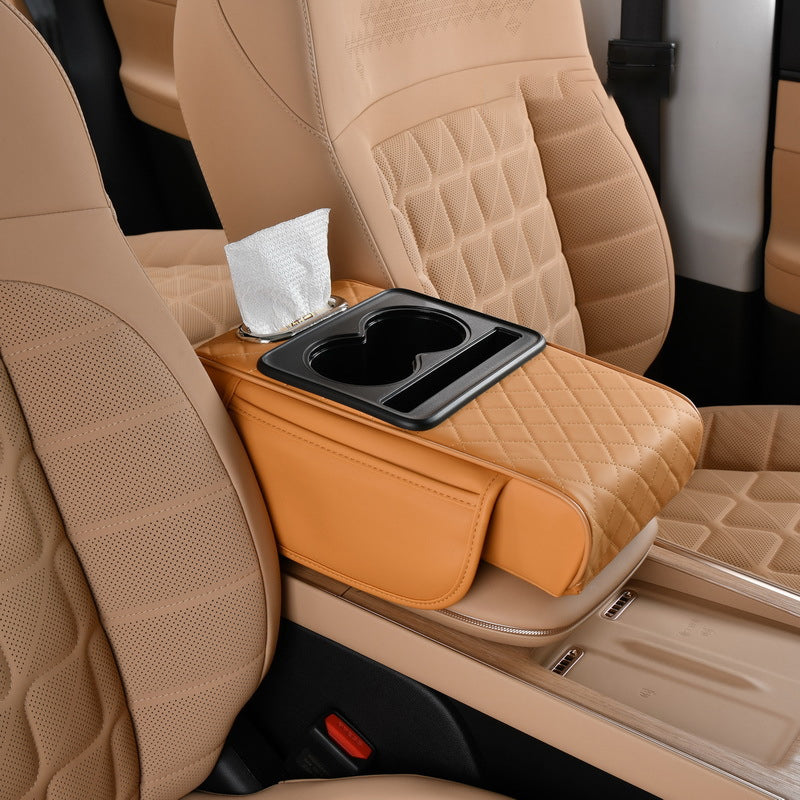4-In-1 Car Heightened Central Armrest Tissue