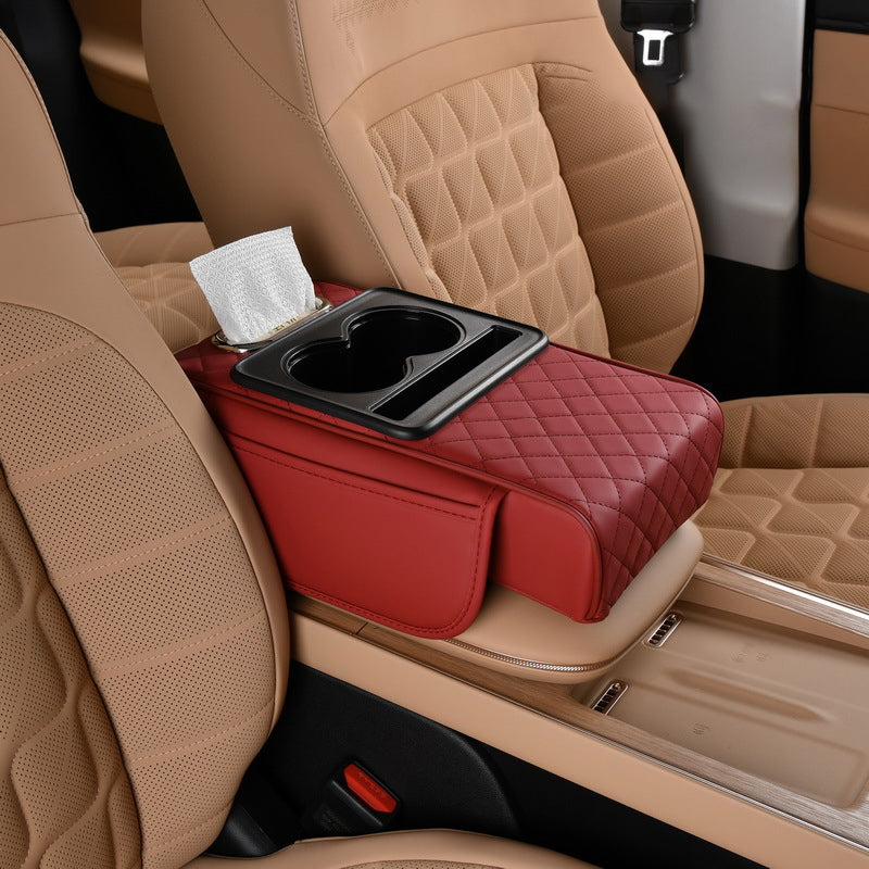 4-In-1 Car Heightened Central Armrest Tissue