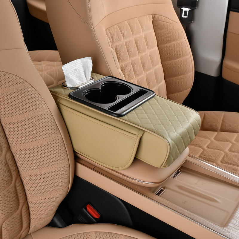 4-In-1 Car Heightened Central Armrest Tissue