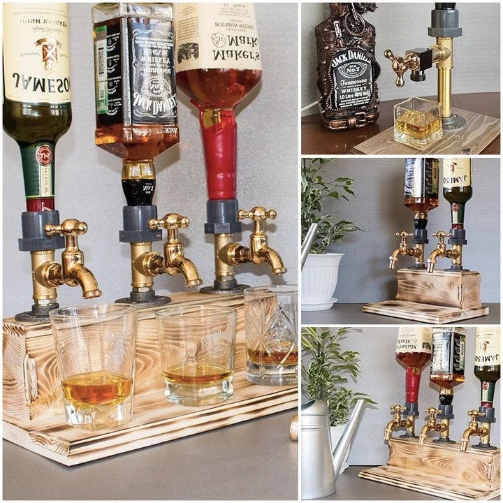 Whiskey wood Dispenser/Handmade Wooden Alcohol Dispenser