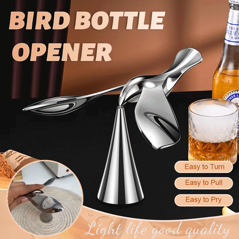 Bird bottle opene