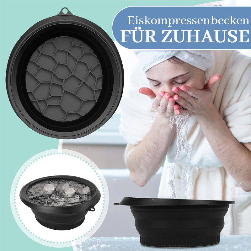 Foldable silicone wash basin