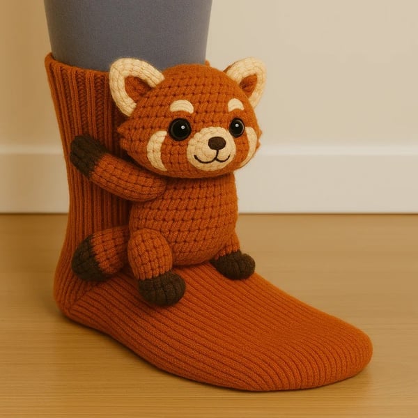 Weihnachtsstricksocken, Warme Bodensocken