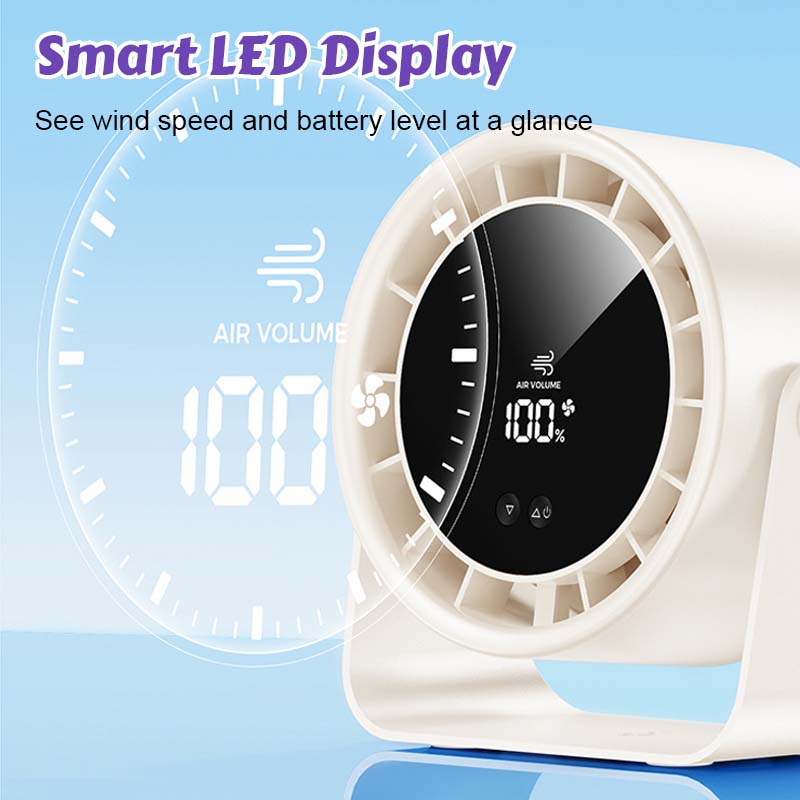 🌬️Digital Display Turbo Circulation Fan (Desktop/Wall-Mounted)🌬️