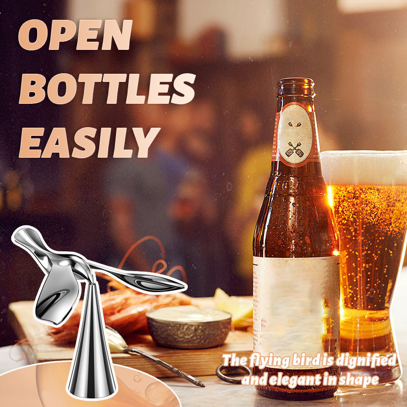 Bird bottle opene
