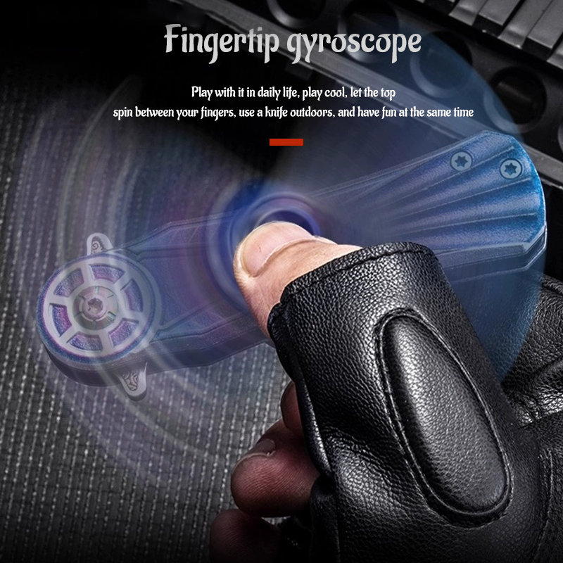 Finger spinner knife