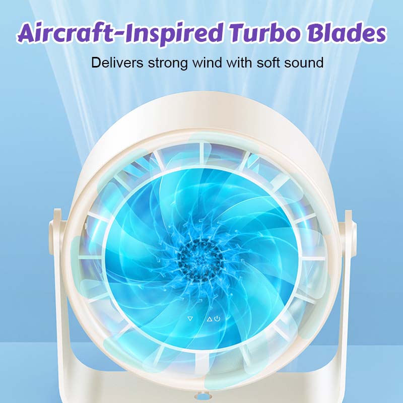 🌬️Digital Display Turbo Circulation Fan (Desktop/Wall-Mounted)🌬️