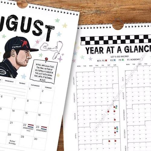 🔥LETZTER TAG 50 % RABATT – 🏎️📅F1 Scrapbook Rennkalender 2026 – Der ultimative Rennkalender für Fans zum Aufhänge