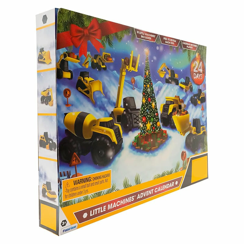 🔥LETZTER TAG 49 % RABATT🔥24-Tage-Weihnachts-Countdown-Kalender mit Baufahrzeug