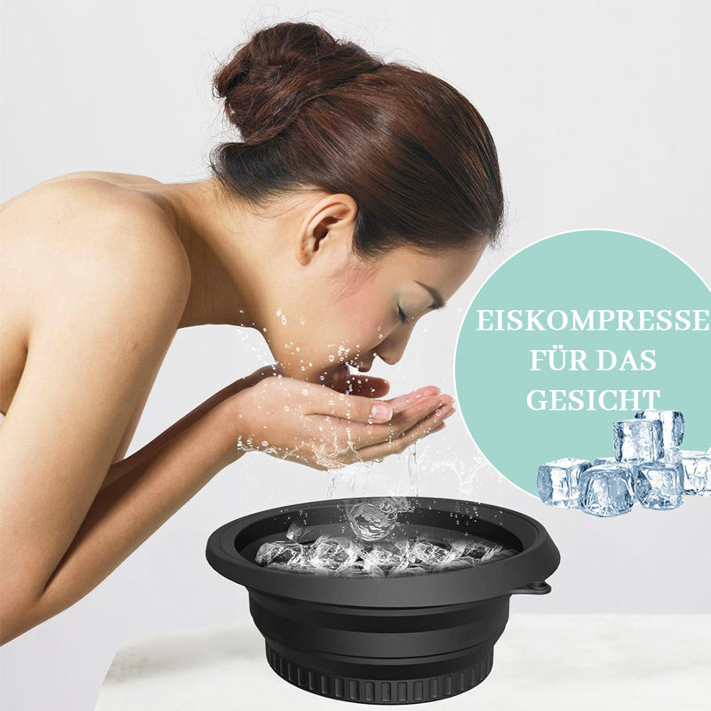 Foldable silicone wash basin