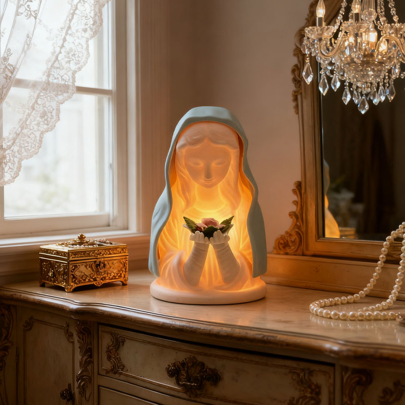 Nachtlampe zum Gebet an die Jungfrau Maria
