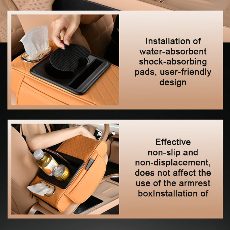 4-In-1 Car Heightened Central Armrest Tissue