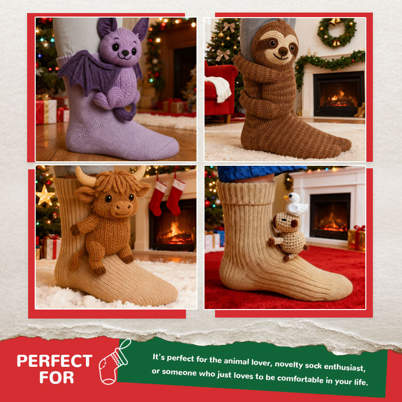 Weihnachtsstricksocken, Warme Bodensocken