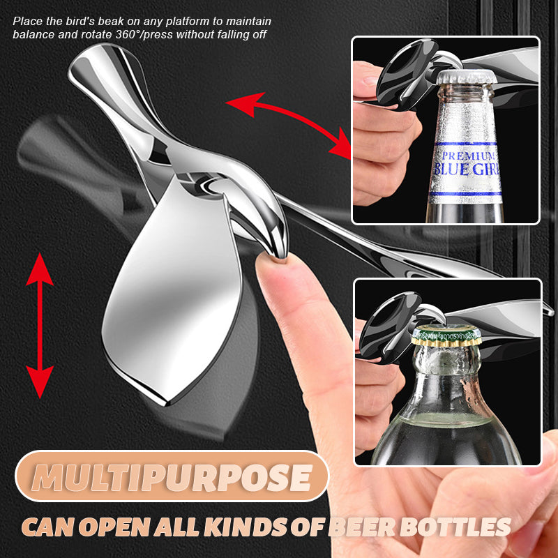 Bird bottle opene