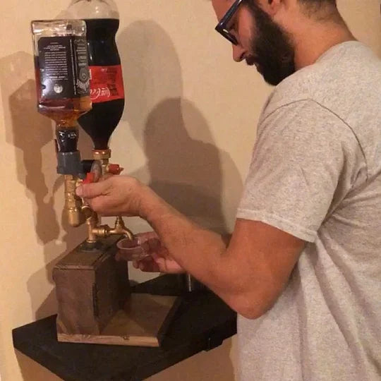 Whiskey wood Dispenser/Handmade Wooden Alcohol Dispenser