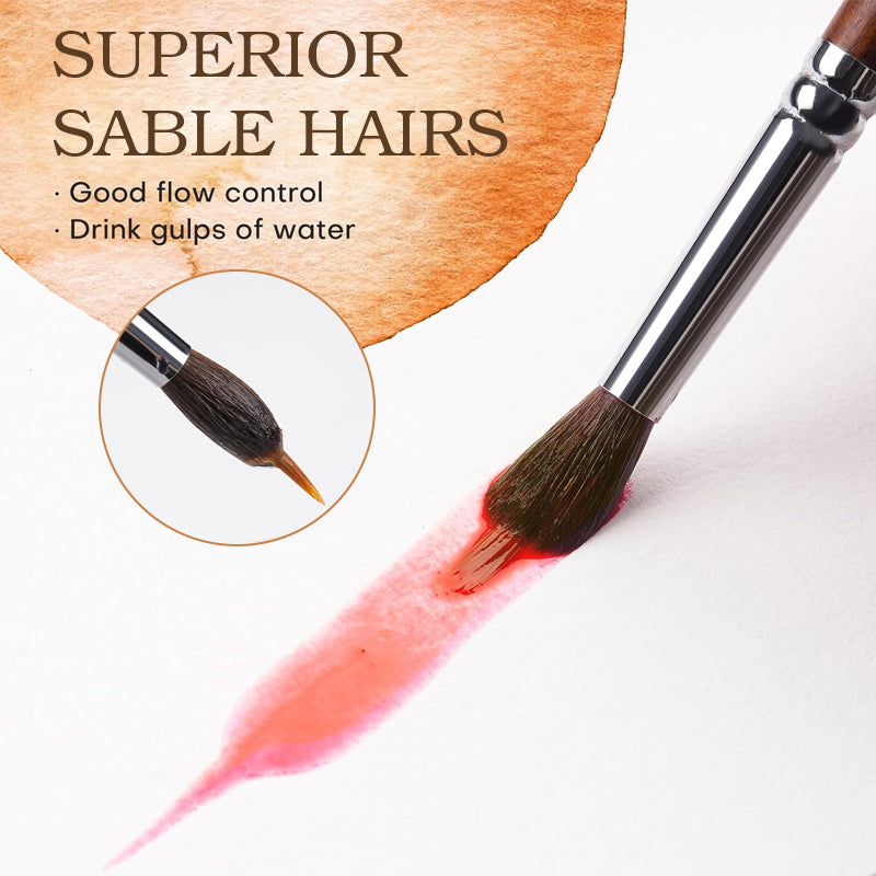 Fuumuui Professional Sable Extended Points Brush