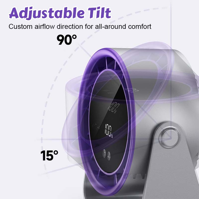 🌬️Digital Display Turbo Circulation Fan (Desktop/Wall-Mounted)🌬️