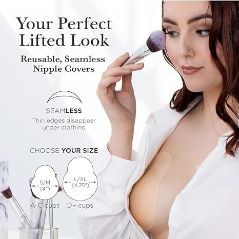🏆#1 Best Seller🏆 ---- Sticky but not gross! Seamless uplifting nipple shield