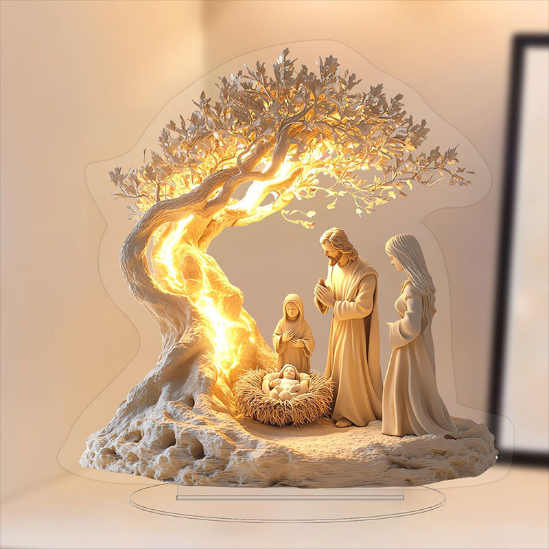 Jesus Baum Des Lebens Neugeborenen Desktop Dekoration
