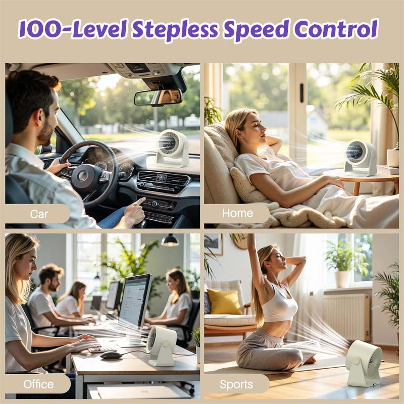 🌬️Digital Display Turbo Circulation Fan (Desktop/Wall-Mounted)🌬️