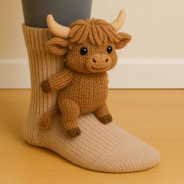 Weihnachtsstricksocken, Warme Bodensocken