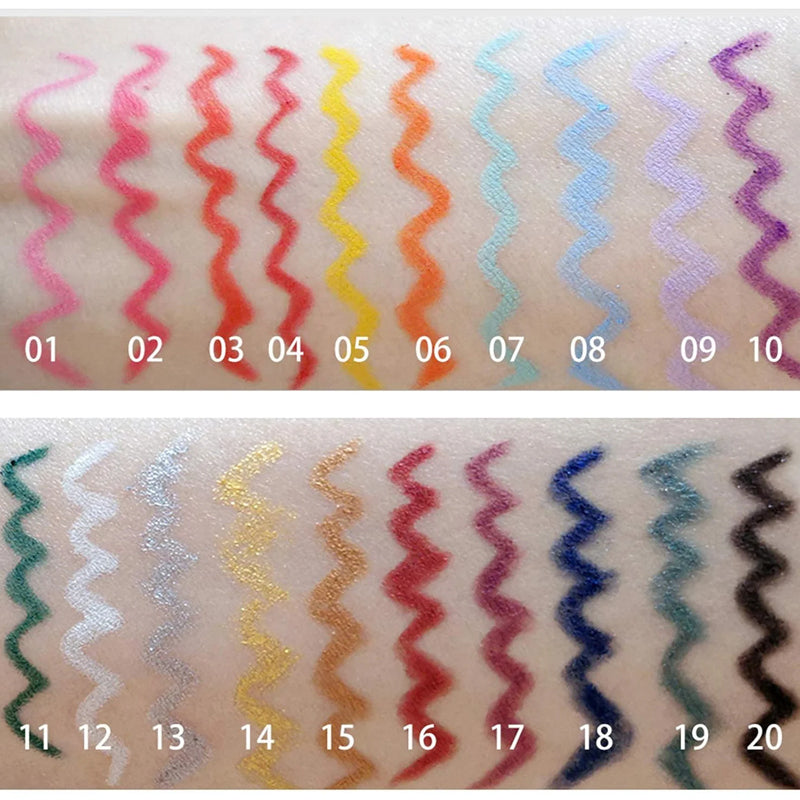 20-piece coloured eyeliner pen set (20-piece coloured eyeliner pen set