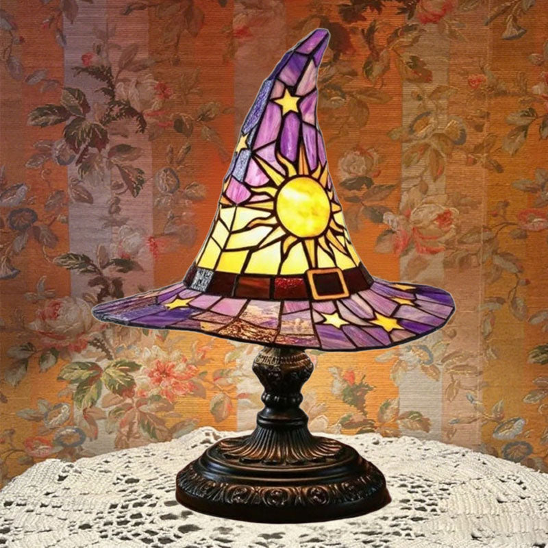 Night light with witch ha