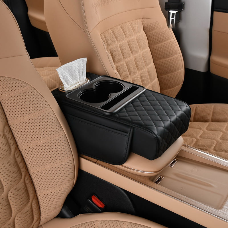 4-In-1 Car Heightened Central Armrest Tissue