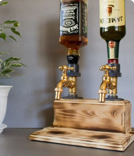Whiskey wood Dispenser/Handmade Wooden Alcohol Dispenser