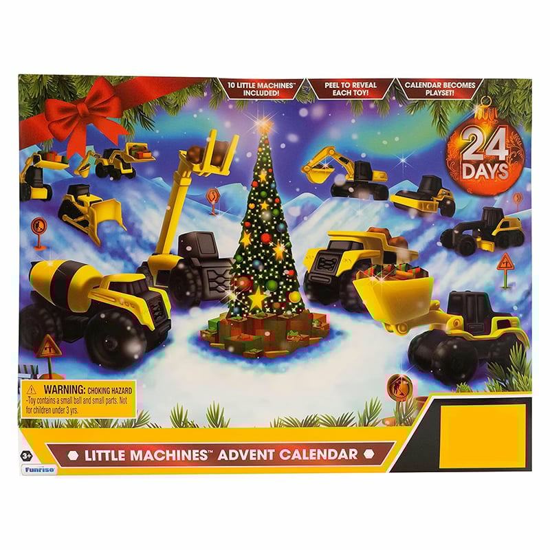 🔥LETZTER TAG 49 % RABATT🔥24-Tage-Weihnachts-Countdown-Kalender mit Baufahrzeug