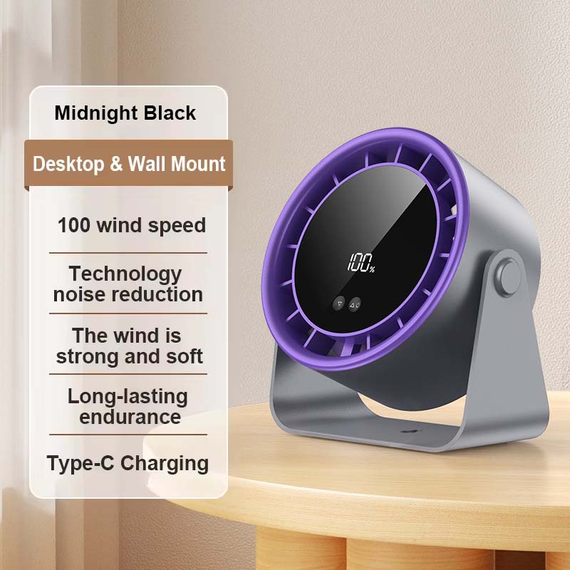 🌬️Digital Display Turbo Circulation Fan (Desktop/Wall-Mounted)🌬️