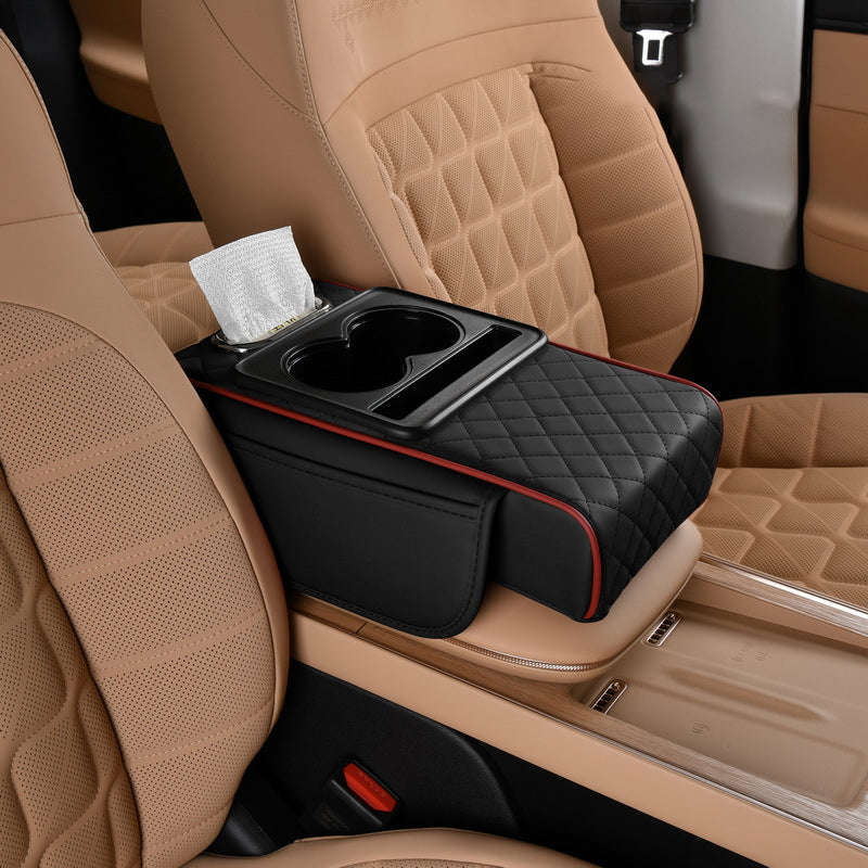 4-In-1 Car Heightened Central Armrest Tissue