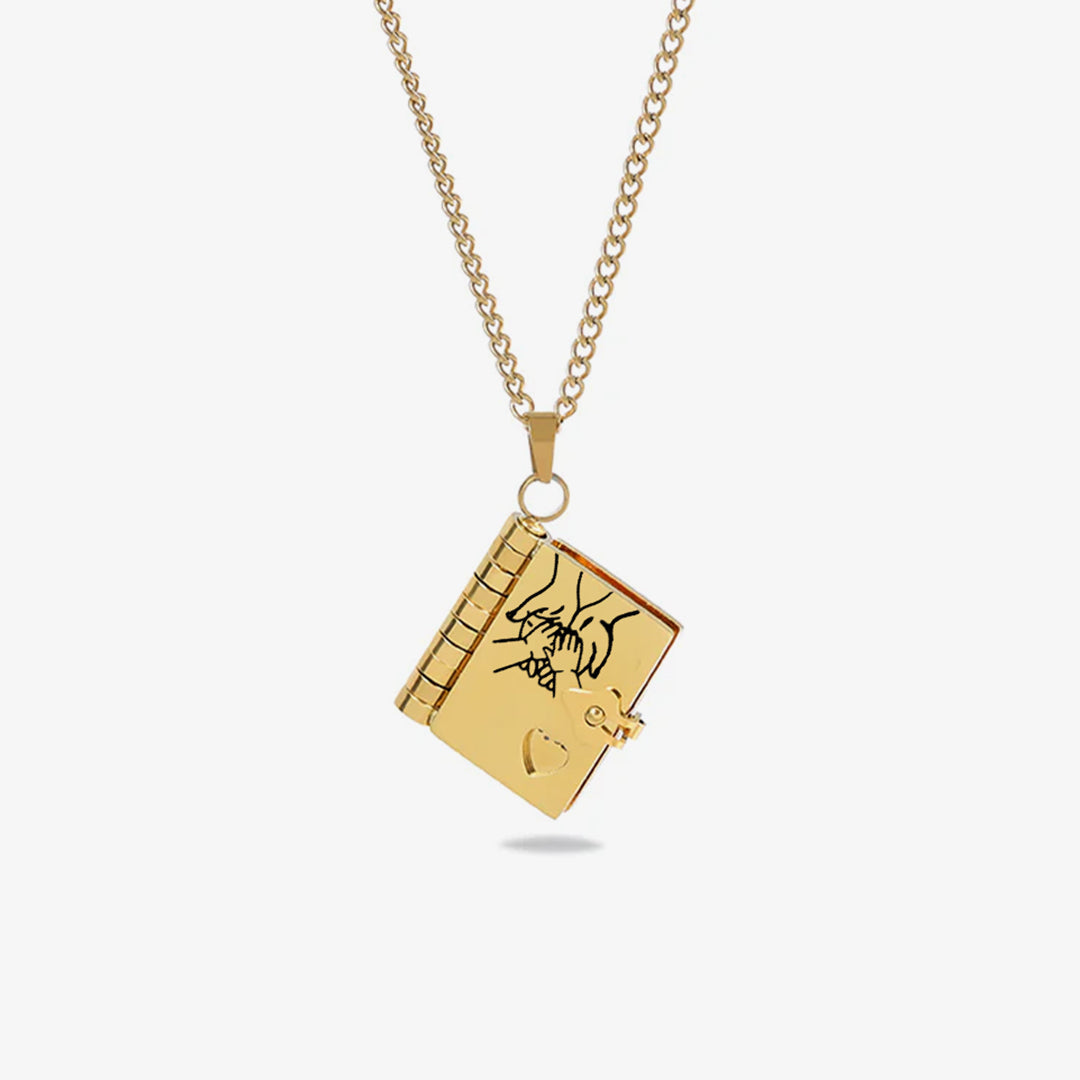 stainless steel couple necklace