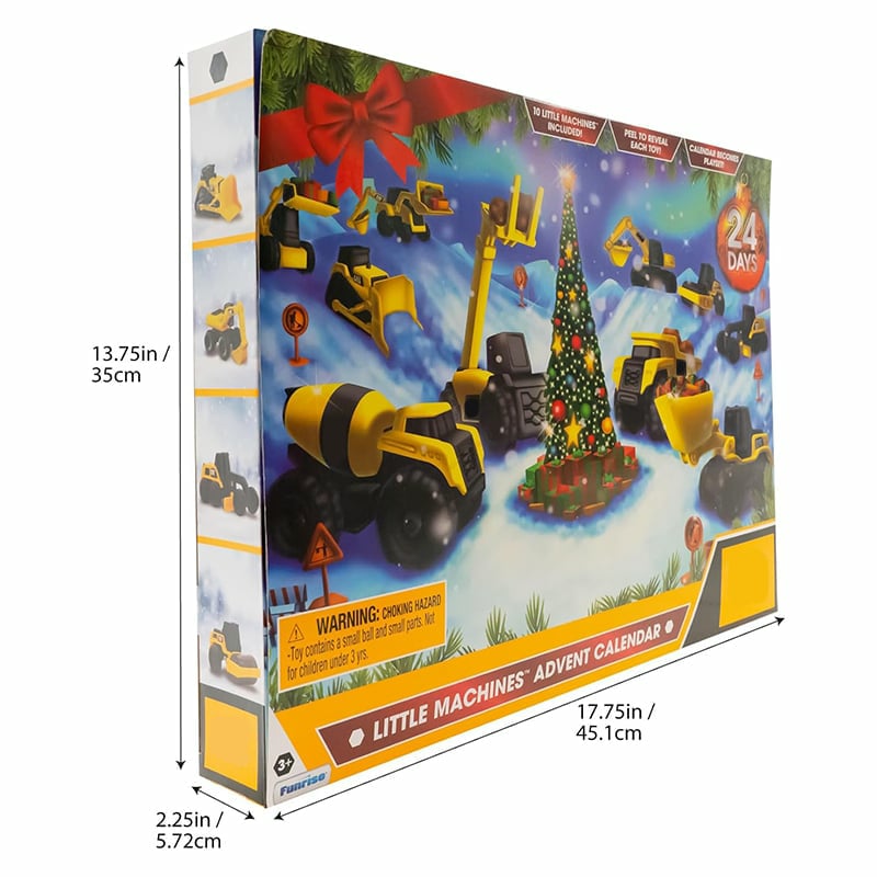 🔥LETZTER TAG 49 % RABATT🔥24-Tage-Weihnachts-Countdown-Kalender mit Baufahrzeug