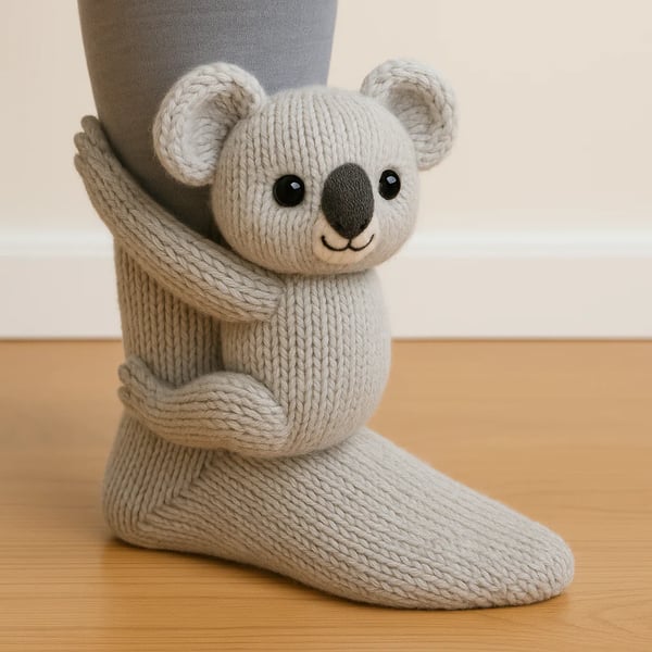 Weihnachtsstricksocken, Warme Bodensocken