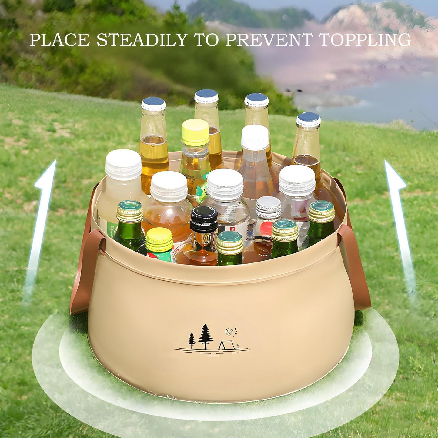 Foldable water container