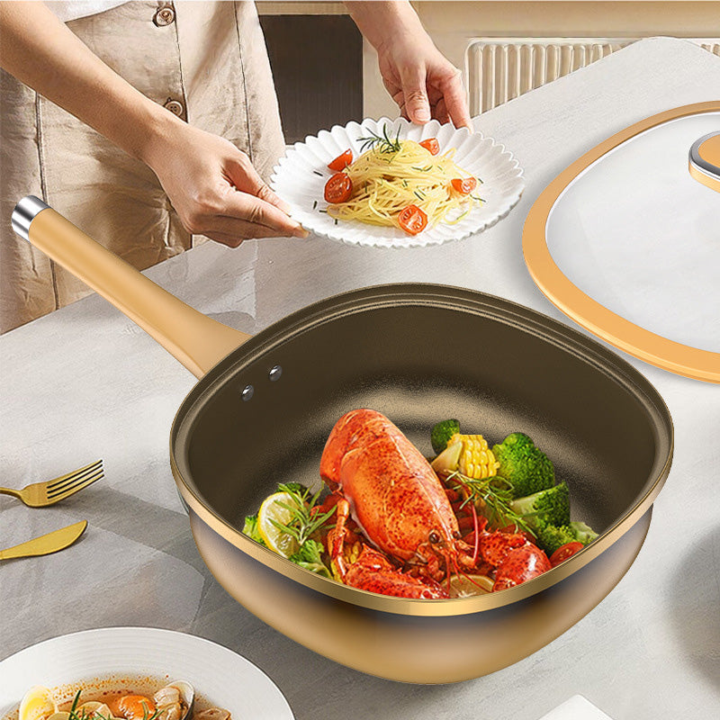 ⏳Limited Time Offer⏰ 12 inch (30 cm) Titanium Non-Stick Saucepan with Lid