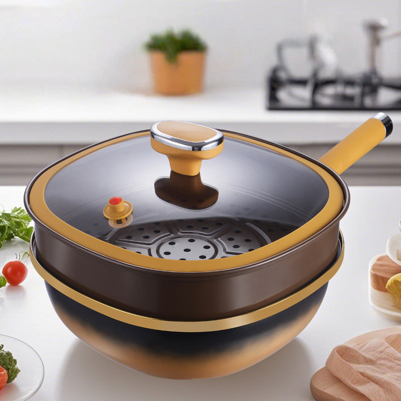 ⏳Limited Time Offer⏰ 12 inch (30 cm) Titanium Non-Stick Saucepan with Lid