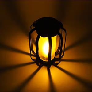 🔥Upgraded Flickering Flame Solar Lantern Outdoor Waterproof Light