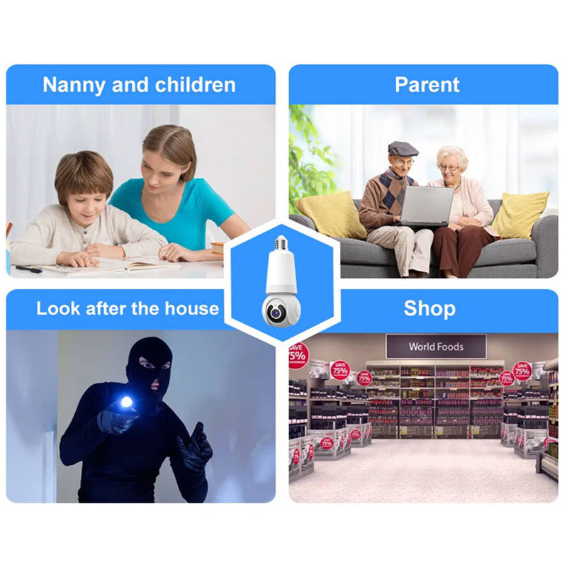 Smart Wi-Fi Surveillance Camera With Ligh