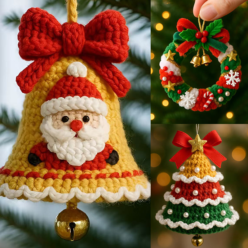 🎅 Handgestrickte Weihnachtsornamente