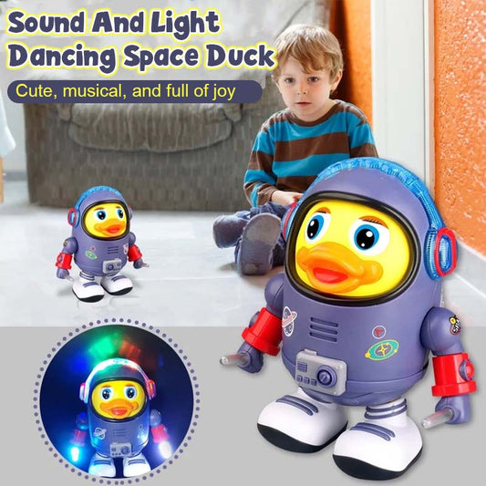 Tanzende Space Ducks mit Ton und Licht
