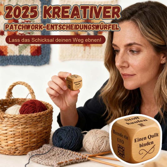 2025 Kreativer Patchwork-Entscheidungswürfel