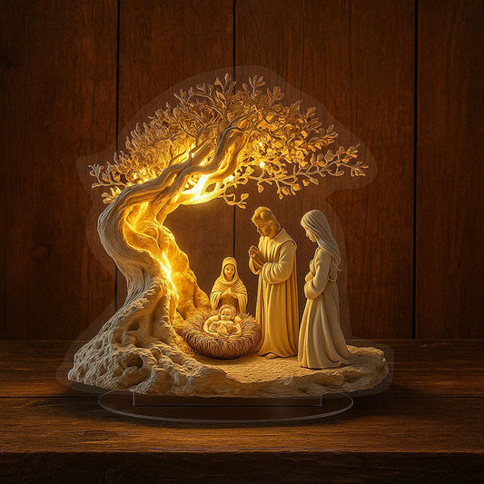 Jesus Baum Des Lebens Neugeborenen Desktop Dekoration
