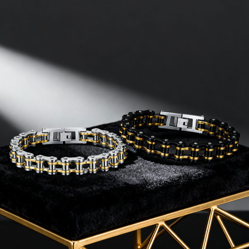 Fahrrad Titan Stahl Motorrad Kette Armband