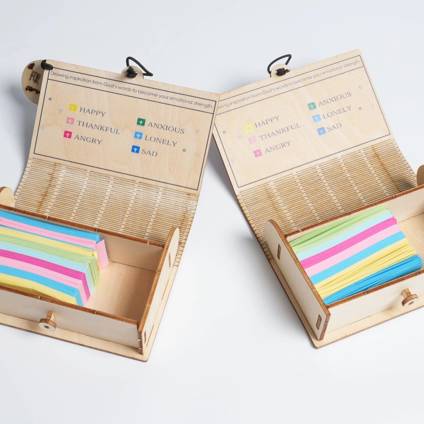 ✝️Handgefertigte Holzbox mit Bibelversen – Tägliche Bibelverse (🎁 Eine Erinnerung an Gottes Wort💖)