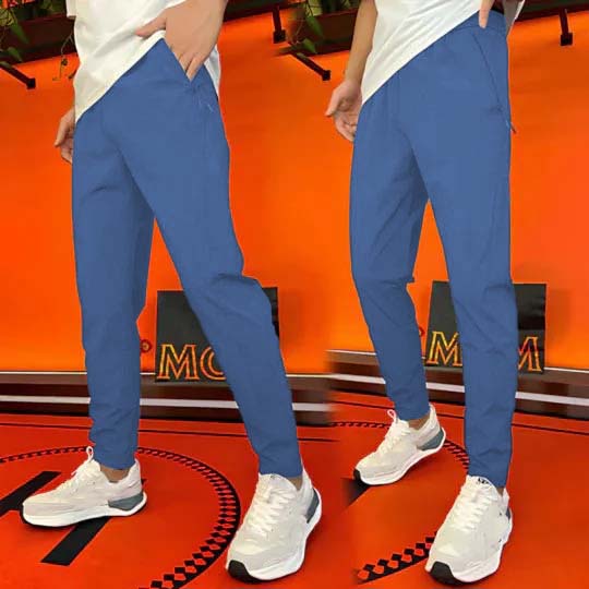 Herren-Skinny-Hose aus Eisseide im Patchwork-Stil