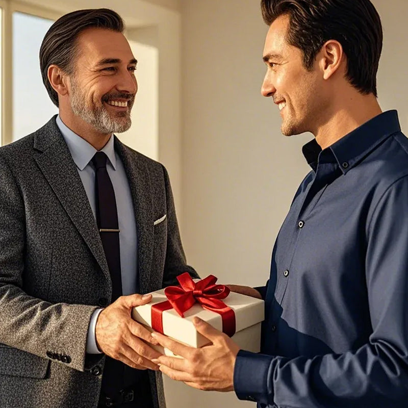 🏆 Tragbare Zigarrenkiste mit Vintage-Motiv und Litschi-Muste