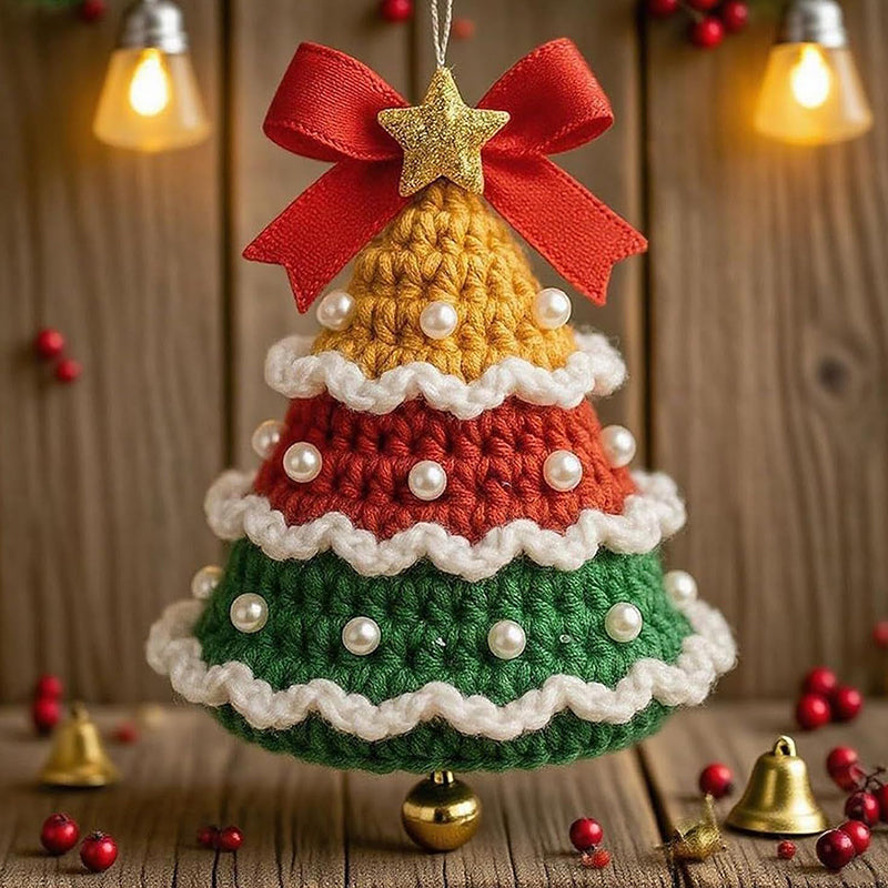 🎅 Handgestrickte Weihnachtsornamente