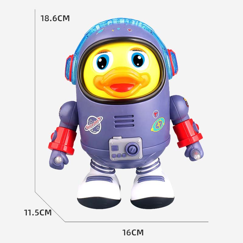 Tanzende Space Ducks mit Ton und Licht